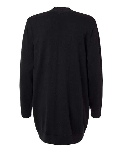 Devon & Jones DG447W, Women's New Classics Open Cardigan Sweater, Black