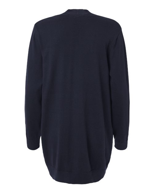 Devon & Jones DG447W, Women's New Classics Open Cardigan Sweater, Navy