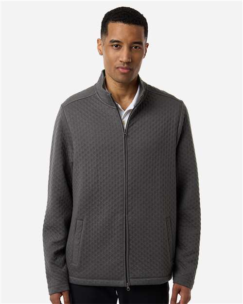 Devon & Jones DG740, Men's Berkeley Textured Full-zip Jacket, Graphite