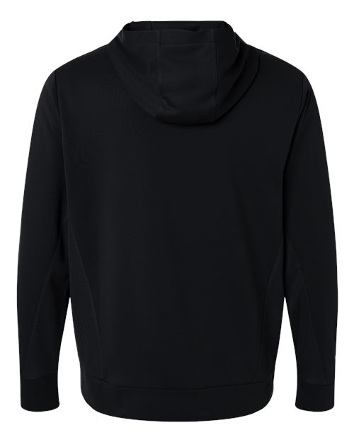 Team 365 TT400, Unisex Squad Hooded Tech Fleece Pullover, Black