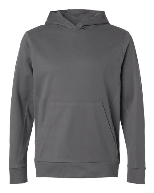 Team 365 TT400, Unisex Squad Hooded Tech Fleece Pullover, Sport Graphite