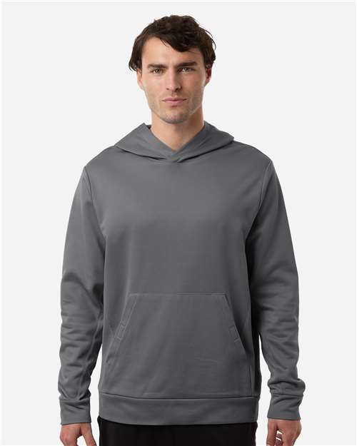 Team 365 TT400, Unisex Squad Hooded Tech Fleece Pullover, Sport Graphite