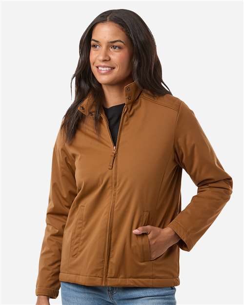Harriton M781W, Women's Guardian Insulated Utility Jacket, Duck Brown