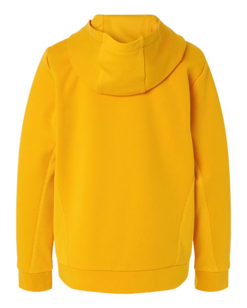 Team 365 TT400Y, Youth Squad Hooded Tech Fleece Pullover, Sport Athletic Gold
