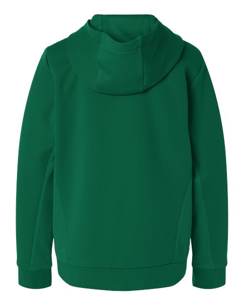 Team 365 TT400Y, Youth Squad Hooded Tech Fleece Pullover, Sport Forest