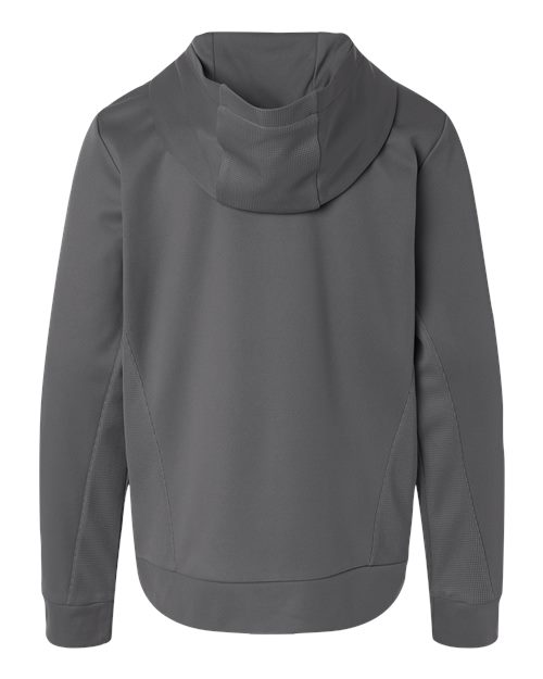 Team 365 TT400Y, Youth Squad Hooded Tech Fleece Pullover, Sport Graphite