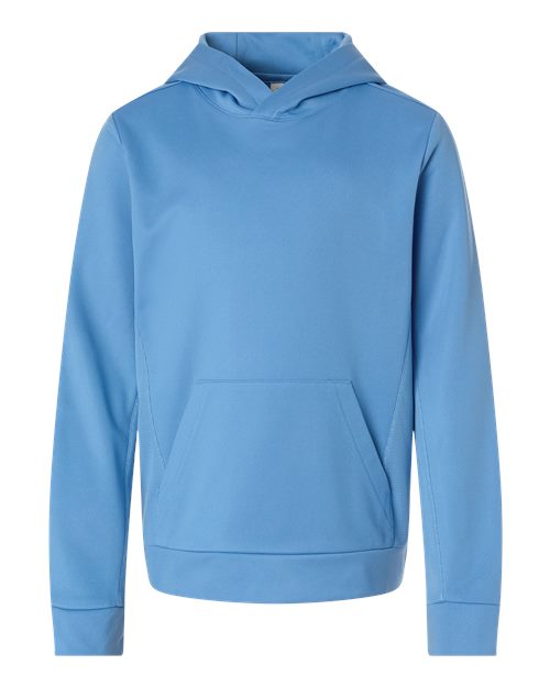 Team 365 TT400Y, Youth Squad Hooded Tech Fleece Pullover, Sport Light Blue