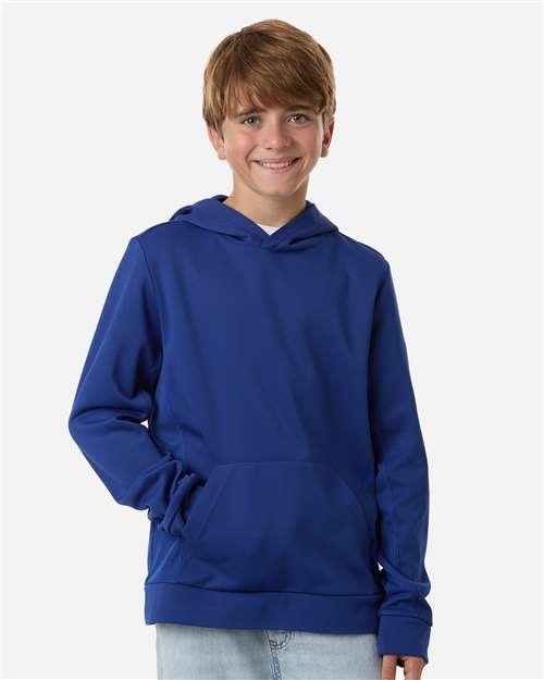 Team 365 TT400Y, Youth Squad Hooded Tech Fleece Pullover, Sport Royal