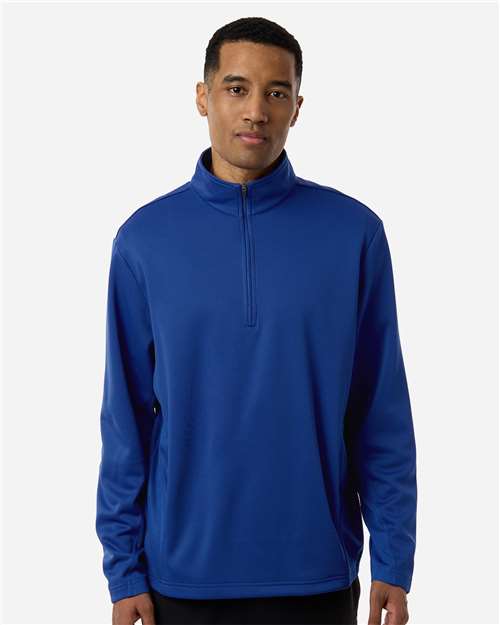 Team 365 TT401, Unisex Squad Cadet Quarter-zip Tech Fleece Pullover, Sport Royal