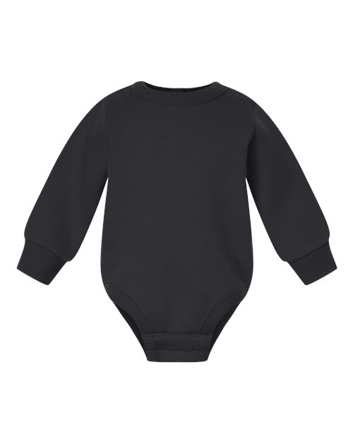 Rabbit Skins 3421, Infant Fleece Bodysuit, Black