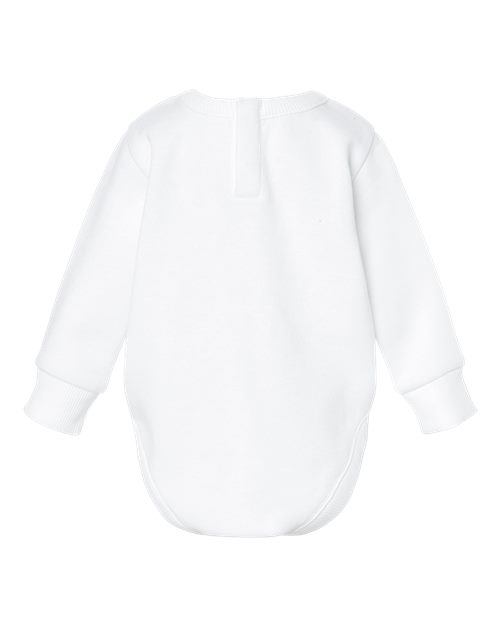 Rabbit Skins 3421, Infant Fleece Bodysuit, White
