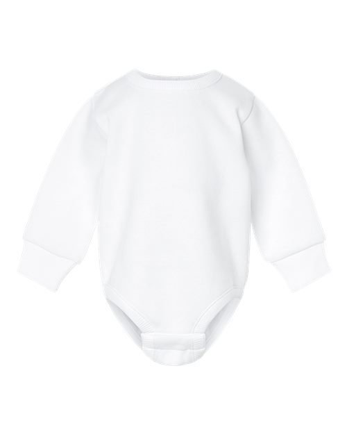 Rabbit Skins 3421, Infant Fleece Bodysuit, White