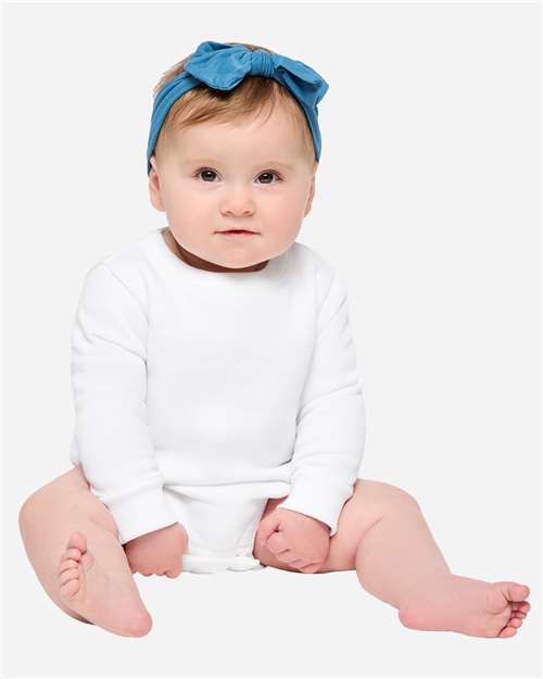 Rabbit Skins 3421, Infant Fleece Bodysuit, White