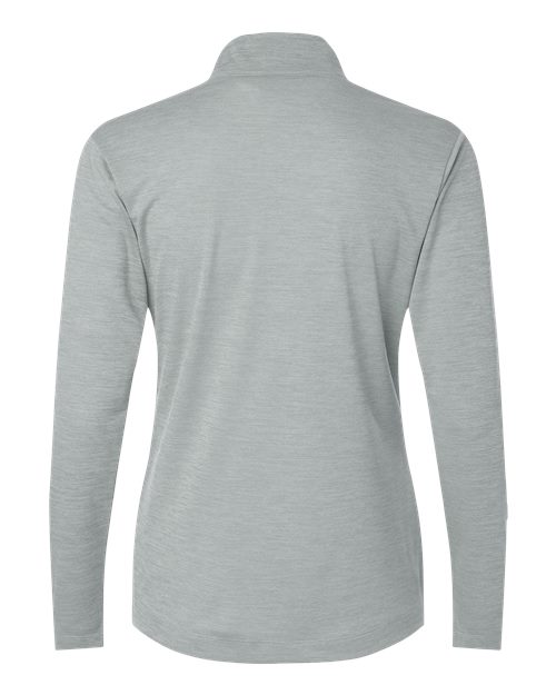 AllPro 4HM70L, Women's Pro-lock Performance Mélange Quarter-zip Pullover, Silver Melange