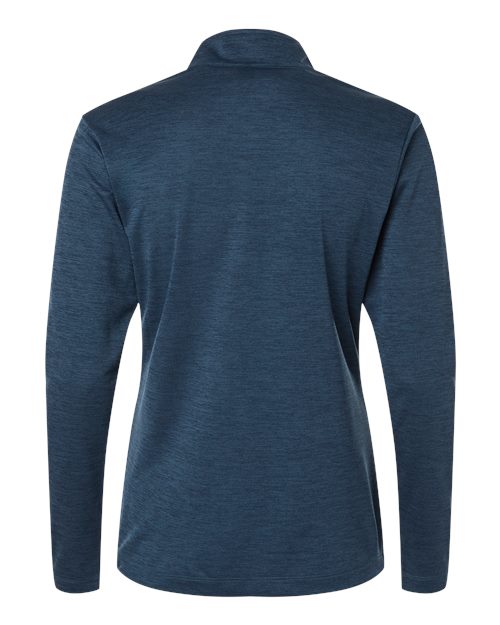 AllPro 4HM70L, Women's Pro-lock Performance Mélange Quarter-zip Pullover, Navy Melange