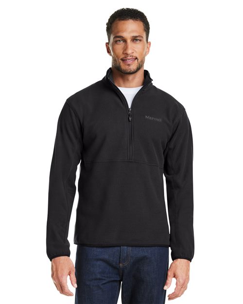 Men's Rocklin Half-Zip Jacket - - 13591 678D1 CA New ab Explore Corporate Explore Corporate Business Casual Explore Corporate Uniforms Fleece Jackets M12650 Marmot Mens & Unisex New AB Outerwear Pullovers Quarter-Zips Recycled Visible Logos Zips