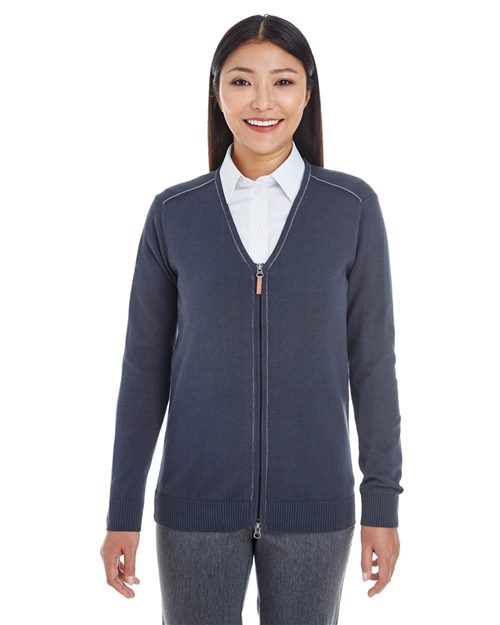 Women's Manchester Fully-Fashioned Full-Zip Cardigan Sweater - - 13596 659B2 8-8.9 oz AB Exclusive Brands CA New ab Cotton - 100% Devon & Jones DG478W Full-Zips Knit Long Sleeves New AB Polos & Knits S&S Deep Deals S&S Exclusive Brands Sweaters Tops Womens Wovens Zips