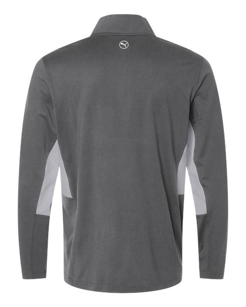 Puma Golf 628858, Men's Pure 2.0 Quarter-zip, Slate Sky/ Ash Grey