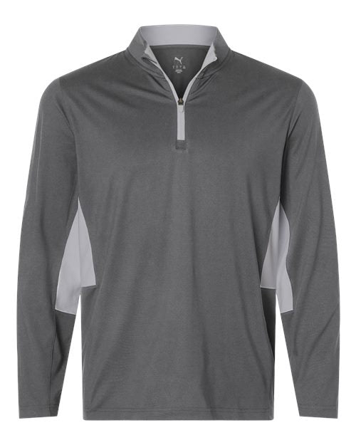 Puma Golf 628858, Men's Pure 2.0 Quarter-zip, Slate Sky/ Ash Grey