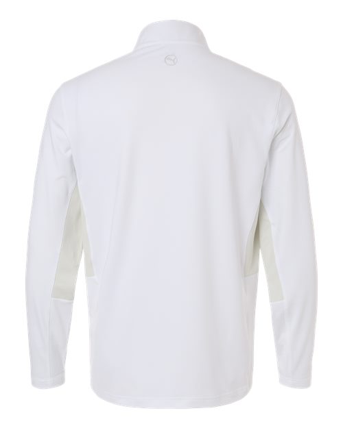 Puma Golf 628858, Men's Pure 2.0 Quarter-zip, White Glow/ Sedate Grey