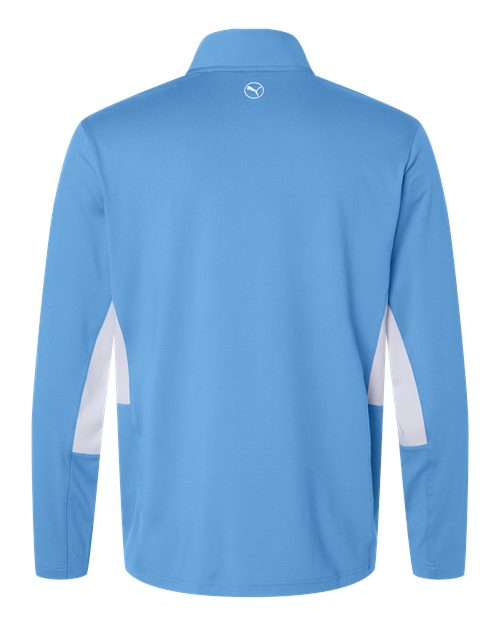 Puma Golf 628858, Men's Pure 2.0 Quarter-zip, Team Light Blue/ White Glow