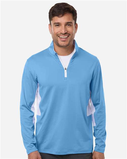 Puma Golf 628858, Men's Pure 2.0 Quarter-zip, Team Light Blue/ White Glow