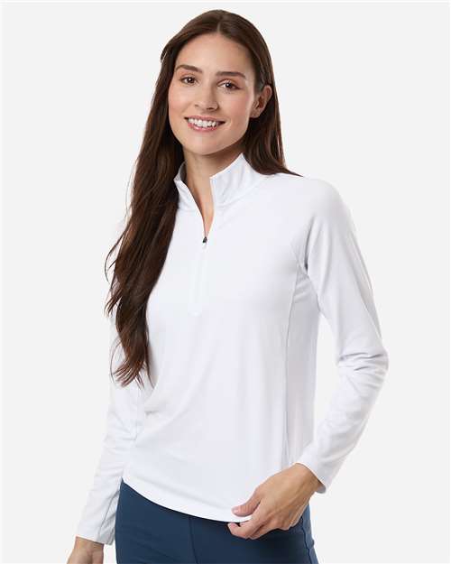 Puma Golf 629449, Women's Pure 2.0 Quarter-zip Pullover, White Glow