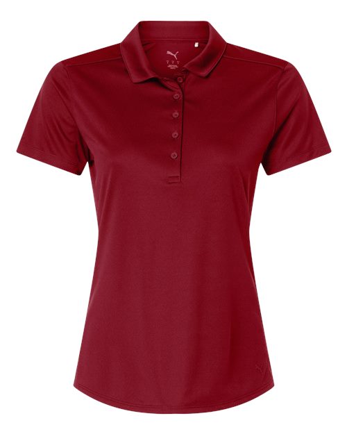 Puma Golf 629944, Womens Pure 2.0 Polo, Dark Crimson