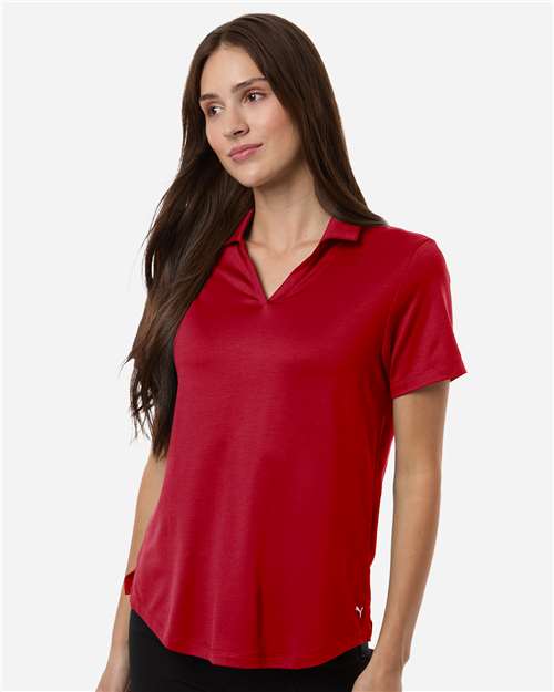 Puma Golf 631050, Women's Icon Polo 2.0, Strong Red