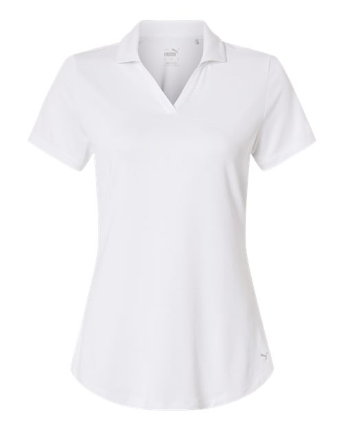 Puma Golf 631050, Women's Icon Polo 2.0, White Glow