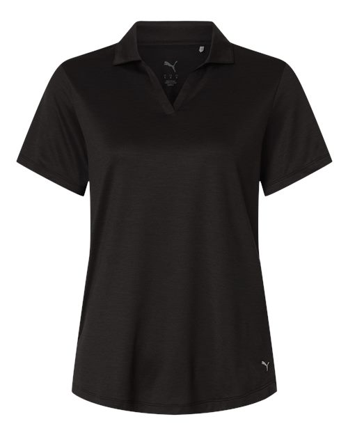 Puma Golf 631051, Womens Icon Heather Polo, Puma Black Heather