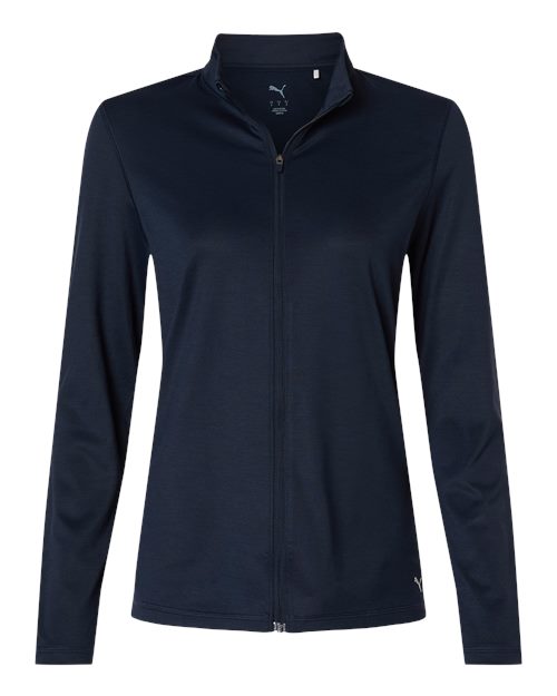 Puma Golf 631052, Women's Icon 2.0 Full-zip, Deep Navy