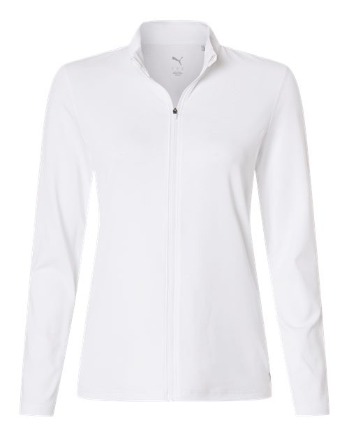 Puma Golf 631052, Women's Icon 2.0 Full-zip, White Glow