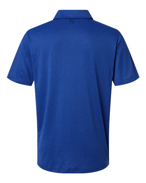 Puma Golf 631057, Men's Icon Heather Polo 2.0, Festive Blue Heather