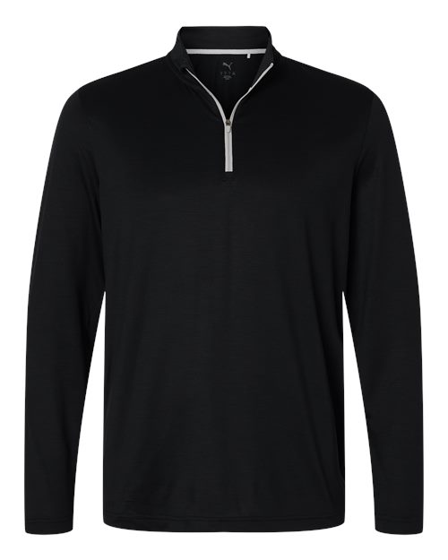 Puma Golf 631059, Men's Icon 2.0 Quarter-zip, Puma Black