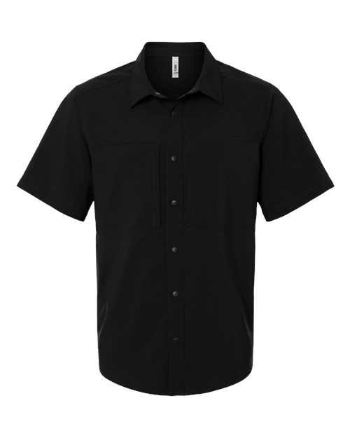 CORE365 CE520, Men's Ultrauvp Shoreline Short Sleeve Staff Shirt, Black