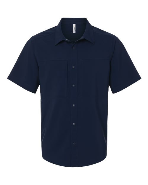 CORE365 CE520, Men's Ultrauvp Shoreline Short Sleeve Staff Shirt, Classic Navy