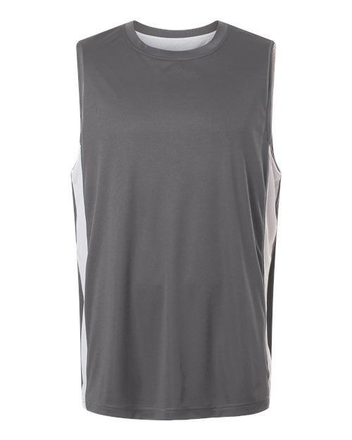 Team 365 TT115, Unisex Zone Performance Reversible Jersey, Sport Graphite/ White