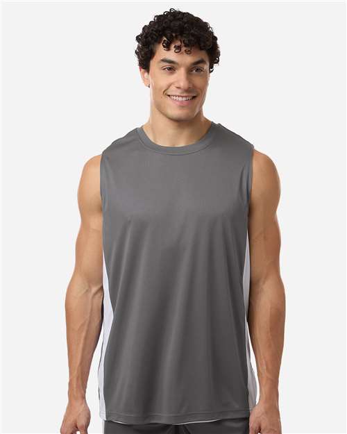 Team 365 TT115, Unisex Zone Performance Reversible Jersey, Sport Graphite/ White