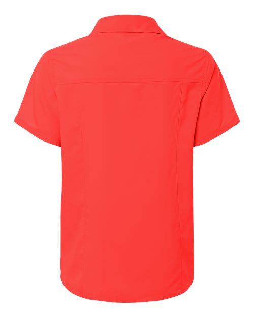 CORE365 CE520W, Women's Ultrauvp Shoreline Short Sleeve Staff Shirt, Marina Red