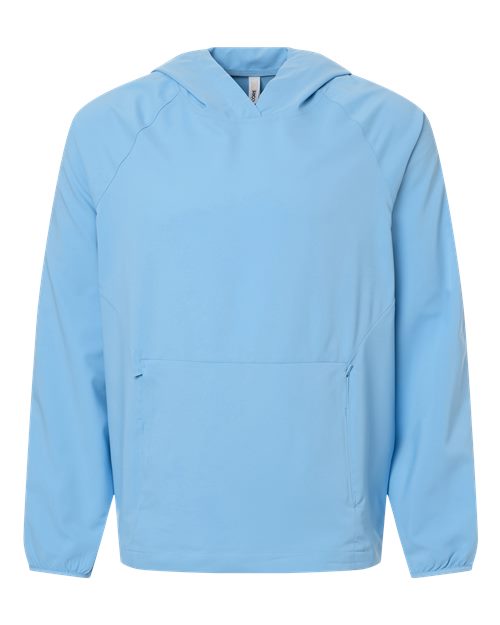 CORE365 CE520L, Men's Ultrauvp Shoreline Long Sleeve Hooded Pullover, Columbia Blue