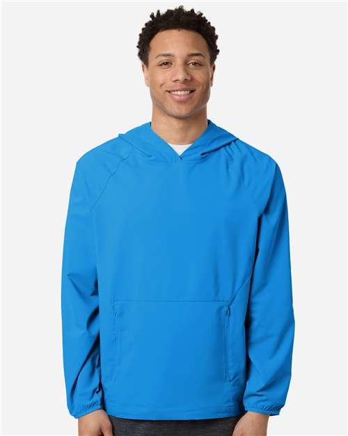 CORE365 CE520L, Men's Ultrauvp Shoreline Long Sleeve Hooded Pullover, Electric Blue