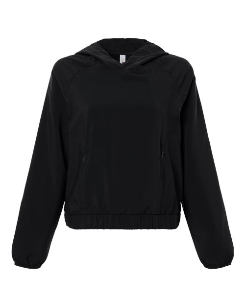 CORE365 CE520LW, Women's Ultrauvp Shoreline Long Sleeve Hooded Pullover, Black