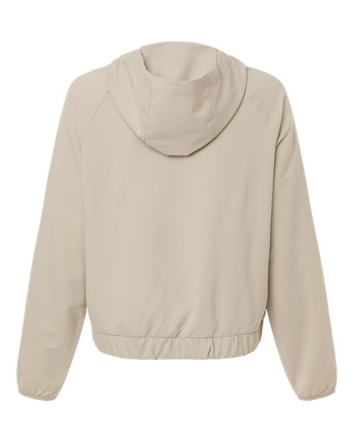 CORE365 CE520LW, Women's Ultrauvp Shoreline Long Sleeve Hooded Pullover, Stone