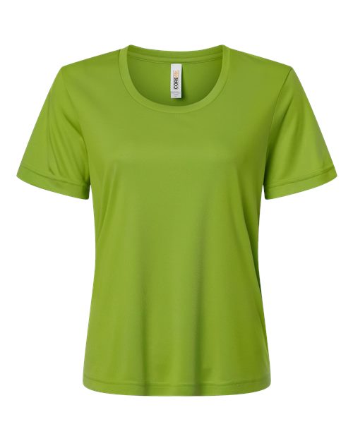 CORE365 CE10W, Women's Capital Performance T-shirt, Acid Green