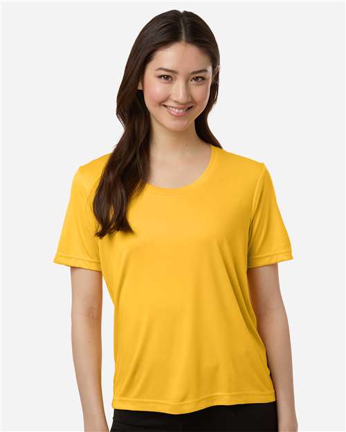 CORE365 CE10W, Women's Capital Performance T-shirt, Campus Gold