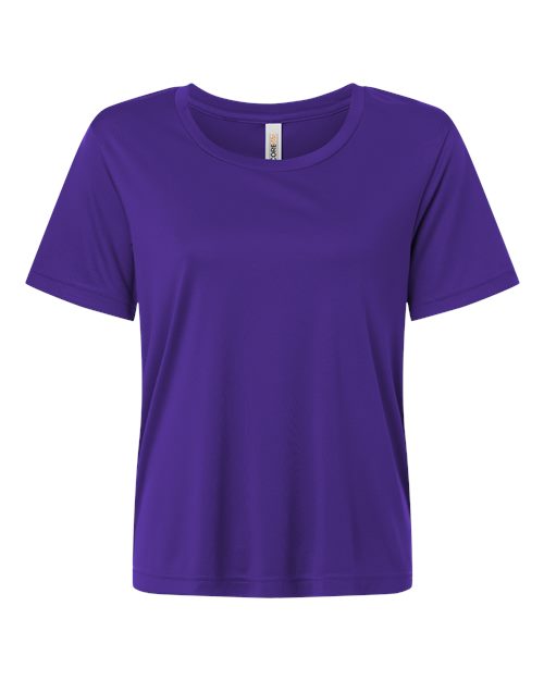 CORE365 CE10W, Women's Capital Performance T-shirt, Campus Purple