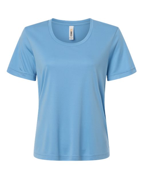 CORE365 CE10W, Women's Capital Performance T-shirt, Columbia Blue