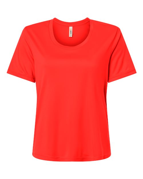 CORE365 CE10W, Women's Capital Performance T-shirt, Marina Red