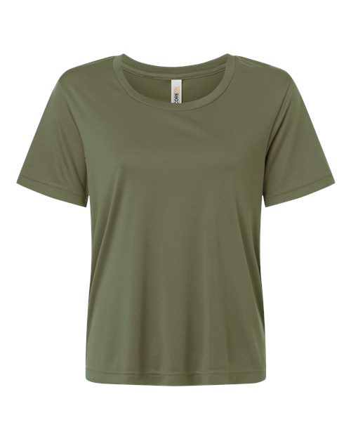 CORE365 CE10W, Women's Capital Performance T-shirt, Military Green